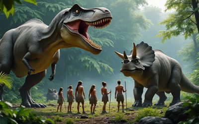 Comprendre la cohabitation improbable entre dinosaures et hommes