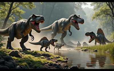 comment les dinosaures chassaient-ils : techniques et stratégies dévoilées