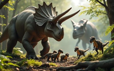 comment les dinosaures protégeaient-ils leurs petits : techniques et comportements