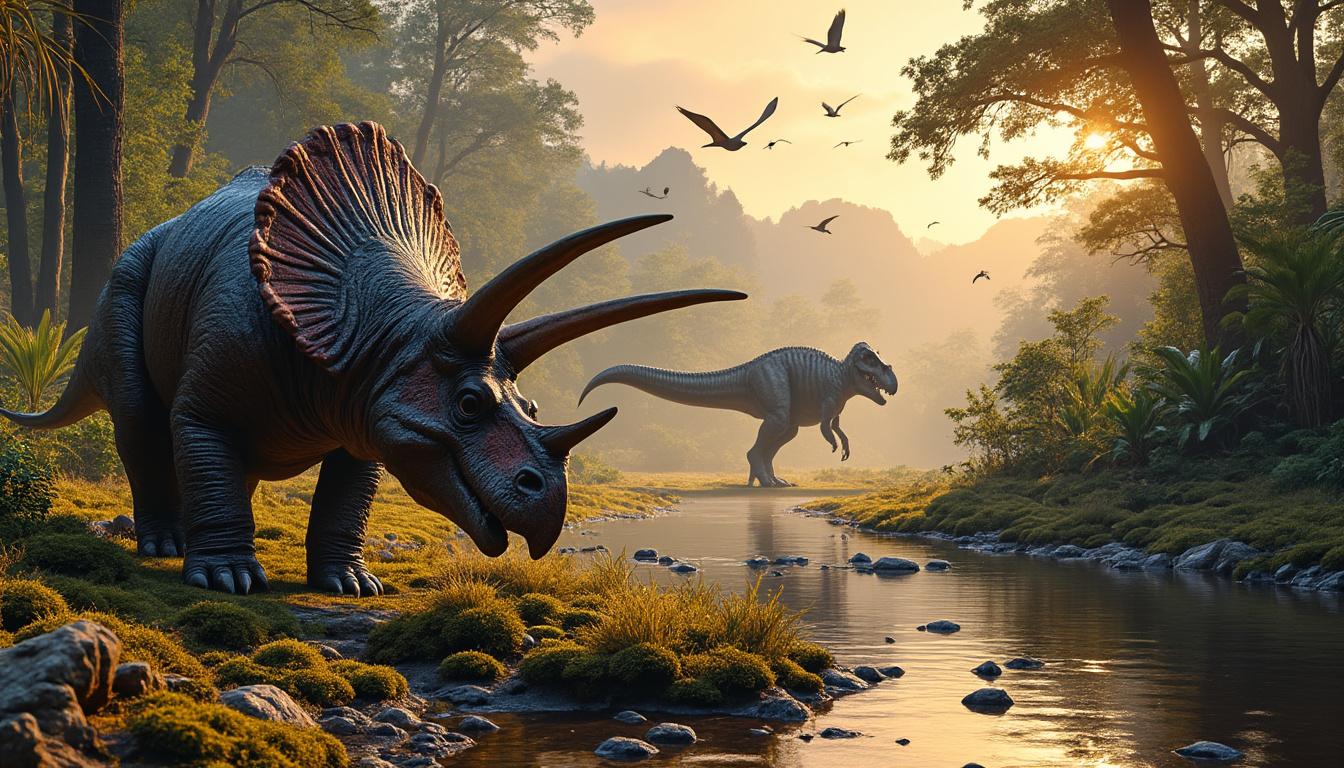 découvrez le crétacé, une période fascinante marquée par une explosion de biodiversité terrestre et marine, où dinosaures et espèces marines prospéraient.