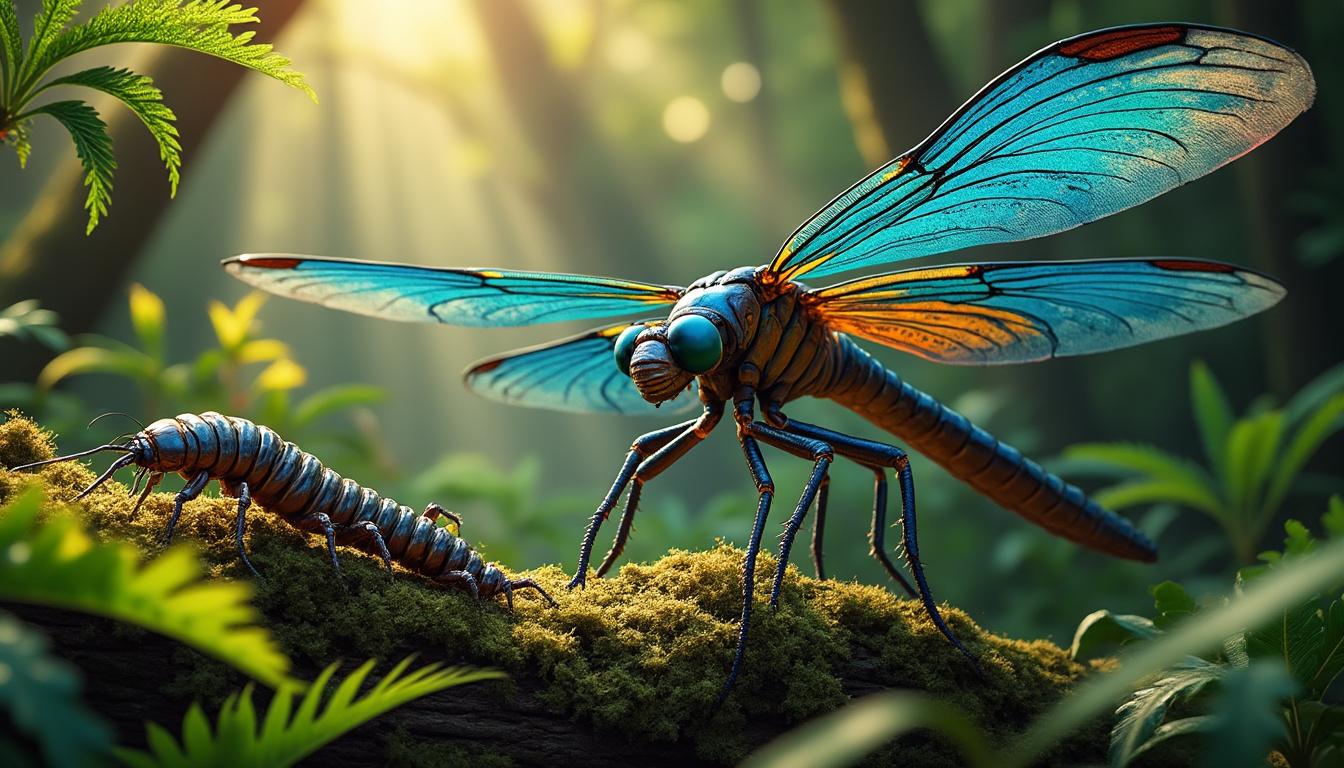explorez le monde fascinant des insectes géants du mésozoïque et découvrez leur rôle unique dans cet univers préhistorique étonnant.