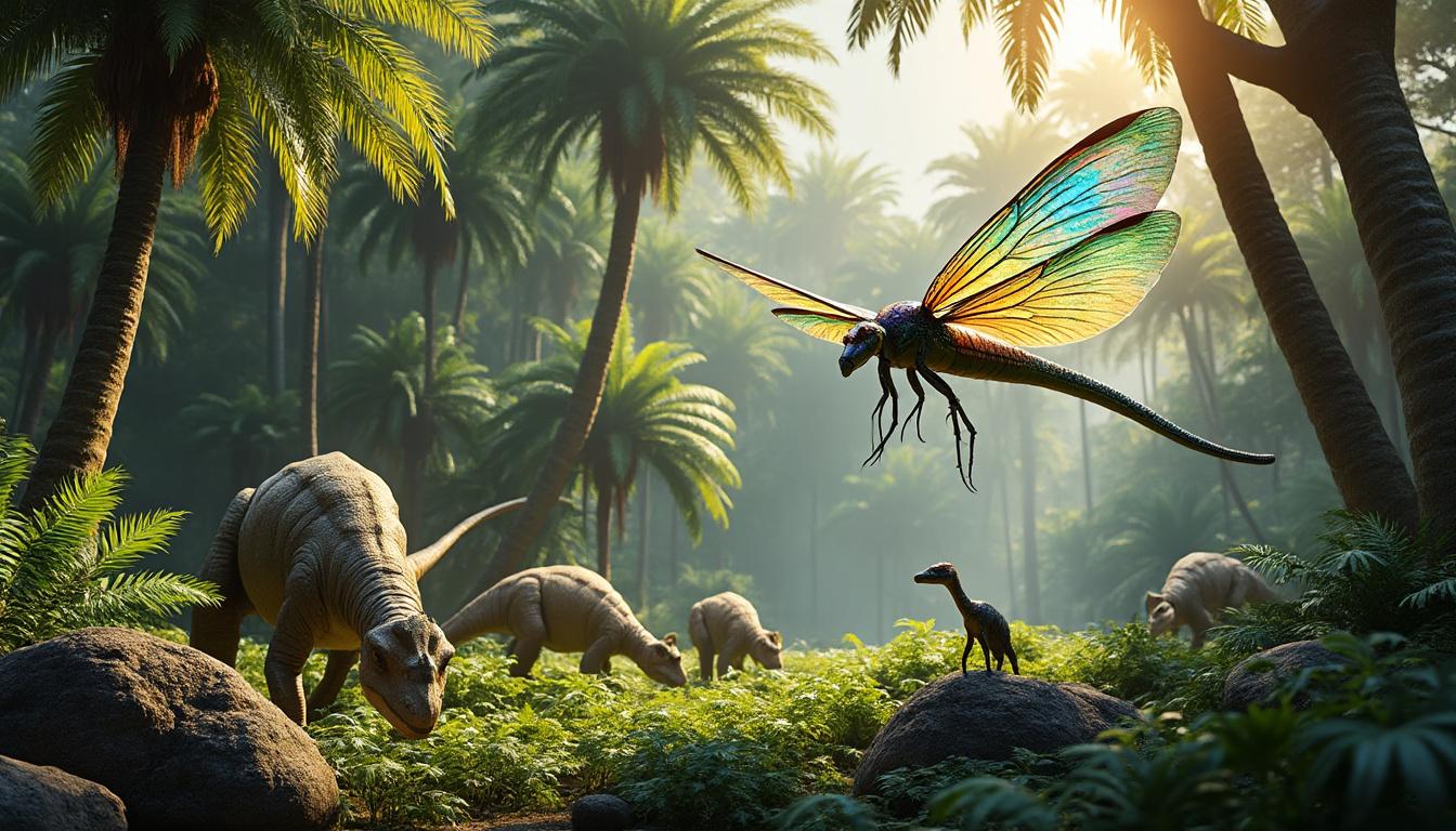 explorez la découverte des insectes géants du mésozoïque et plongez dans un monde préhistorique fascinant rempli de créatures incroyables.