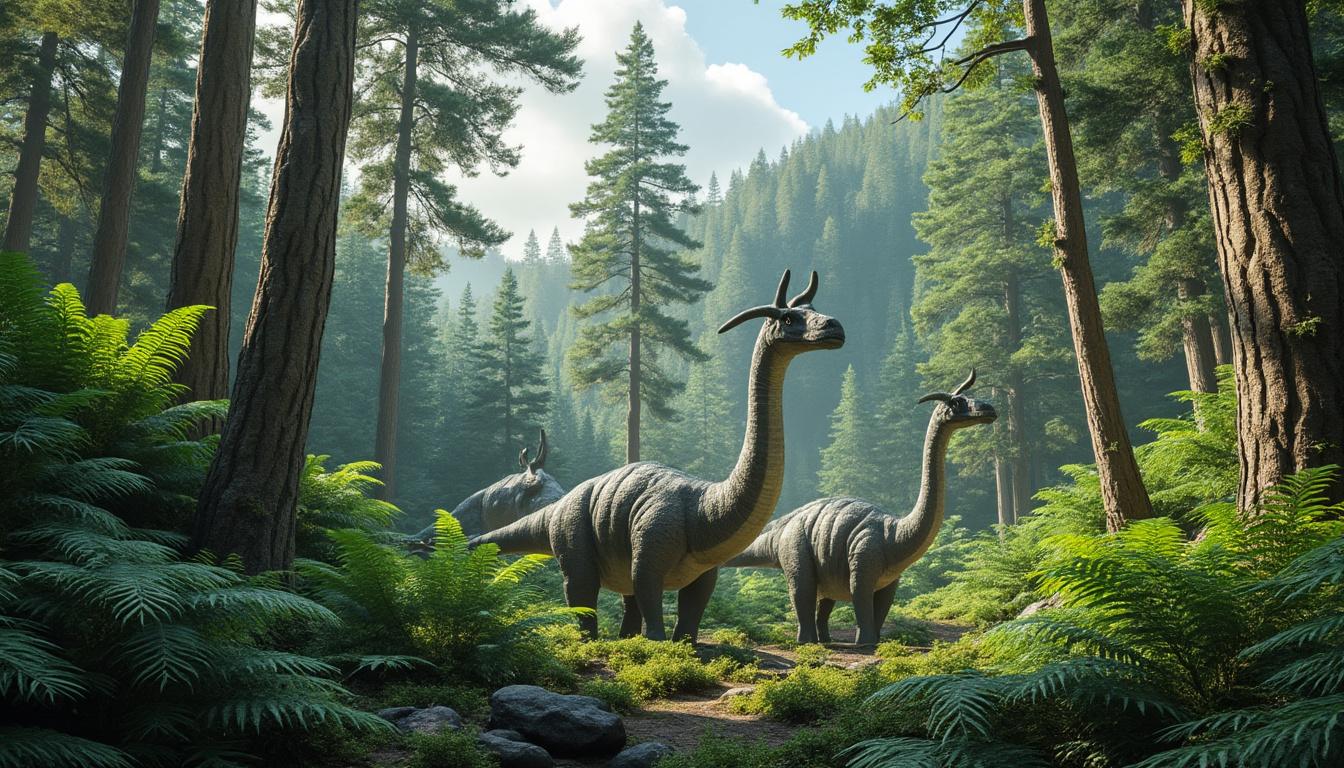 plongez au cœur du jurassique et explorez l'ère fascinante des géants préhistoriques qui ont dominé la terre il y a des millions d'années.