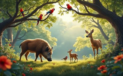 les animaux qui partageaient leur habitat : découvrez leur vie commune