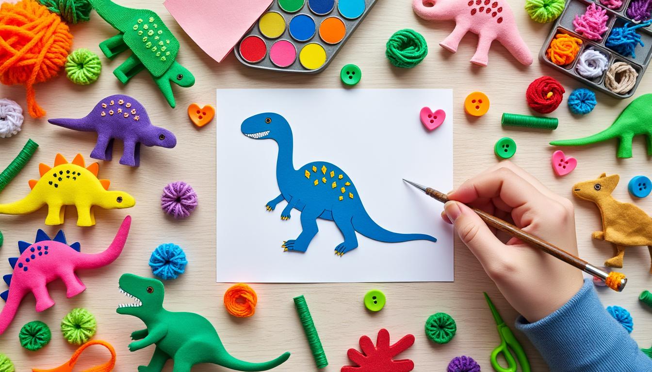 découvrez des idées créatives d'activités manuelles sur le thème des dinosaures, parfaites pour stimuler l'imagination des enfants passionnés et les occuper de manière ludique.