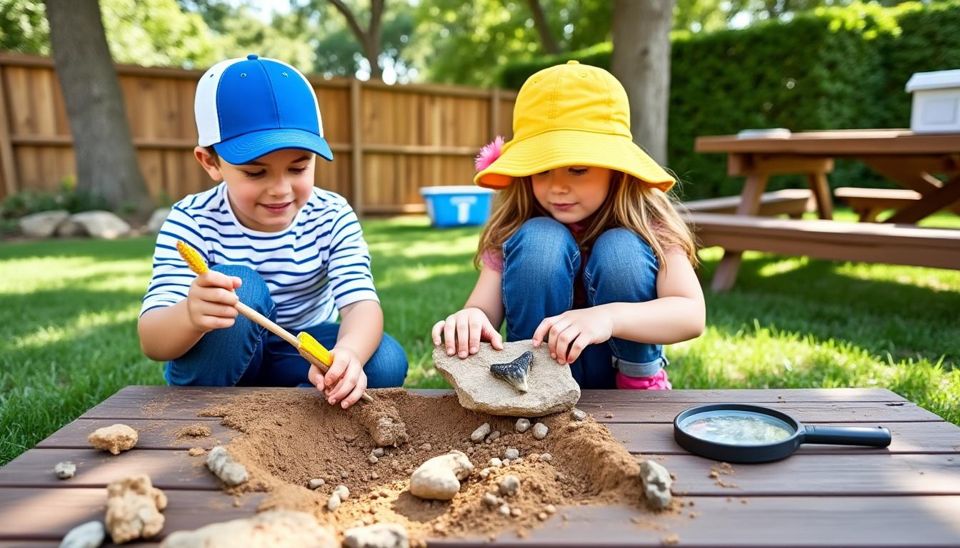 découvrez notre sélection des meilleurs kits de fouilles dinosaures pour enfants en 2025, parfaits pour éveiller la curiosité et l'esprit scientifique des petits explorateurs.