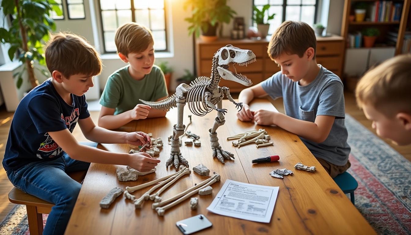 découvrez les meilleurs kits de fouilles dinosaures pour enfants en 2025, parfaits pour éveiller la curiosité et apprendre en s'amusant.