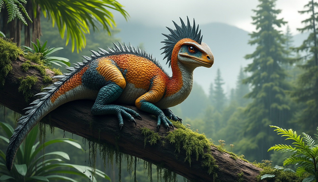 découvrez anchiornis, le dinosaure à plumes fascinant qui révÚle les secrets de l'évolution des oiseaux grùce à ses caractéristiques uniques.