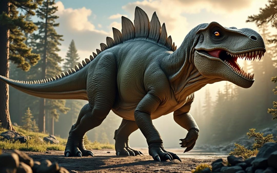découvrez l'acrocanthosaurus, le redoutable dinosaure à crête dorsale, et plongez dans l'univers fascinant de ce prédateur préhistorique impressionnant.